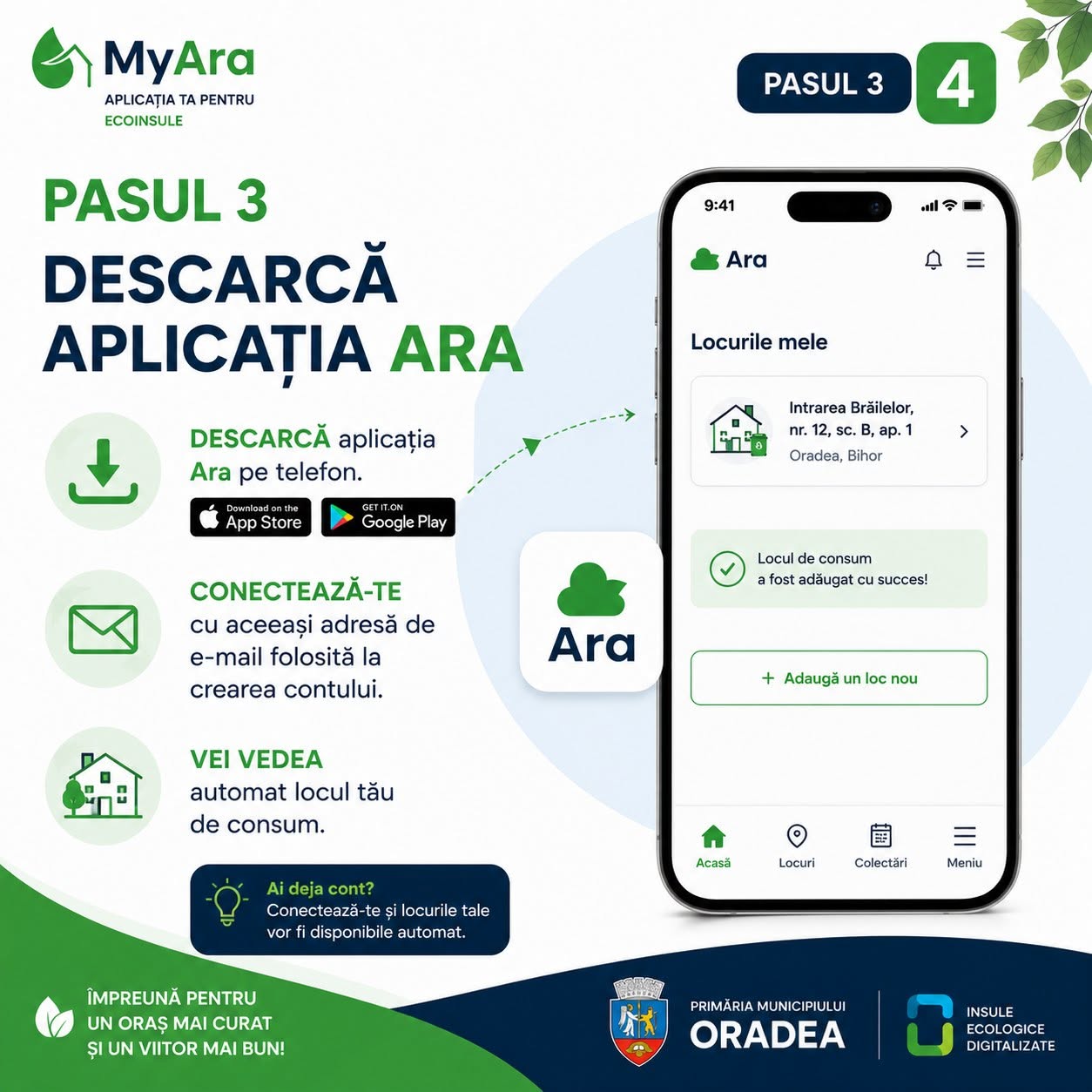 Tutorial aplicația MyAra – pasul 4: descarcă aplicația