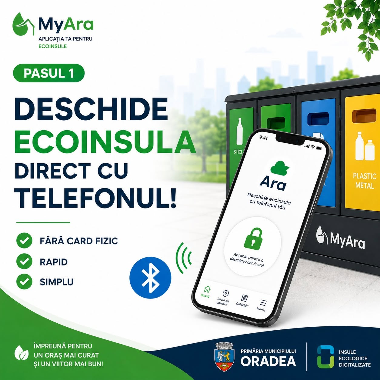 Tutorial aplicația MyAra – pasul 1: deschide ecoinsula direct cu telefonul